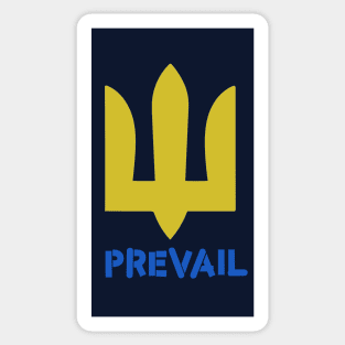 Ukraine will Prevail (stacked) Sticker